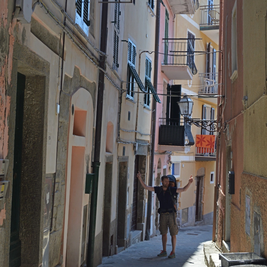 Smalle straatjes in Cinque Terre