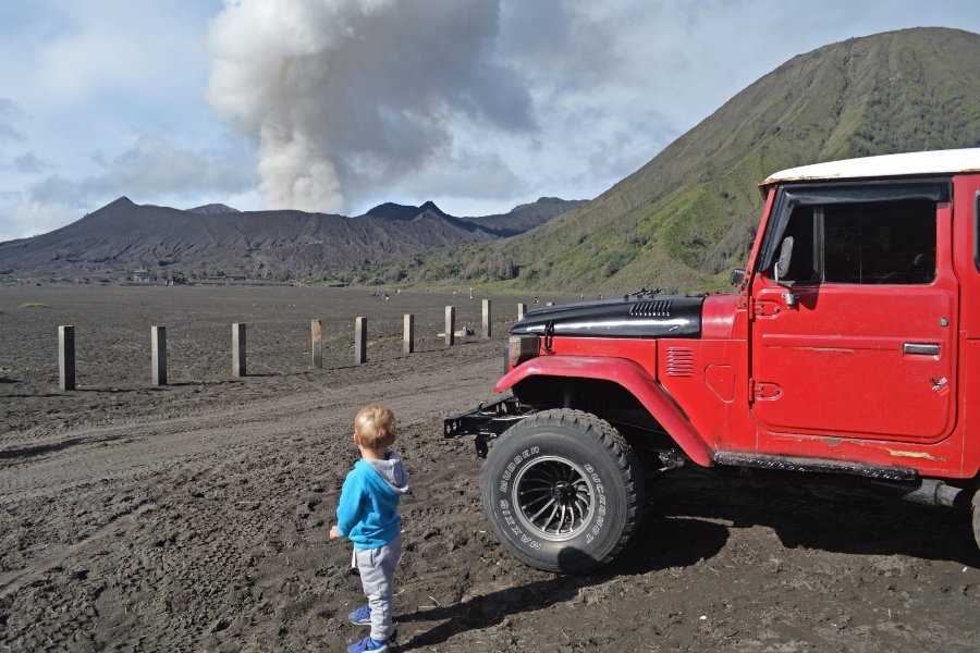 Met de jeep naar de Bromo vulkaan