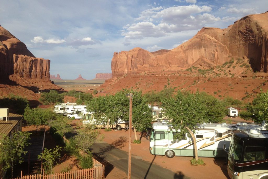 Onze campsite tijdens onze rondreis Amerika met gezin