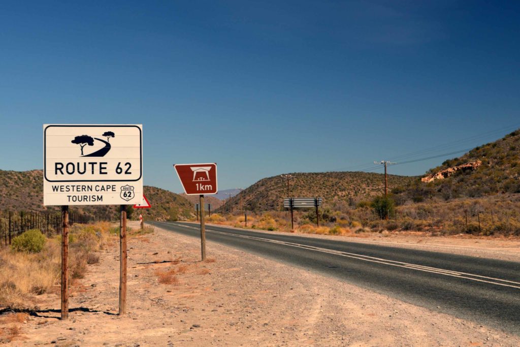 De bekende Route 62 door Zuid-Afrika