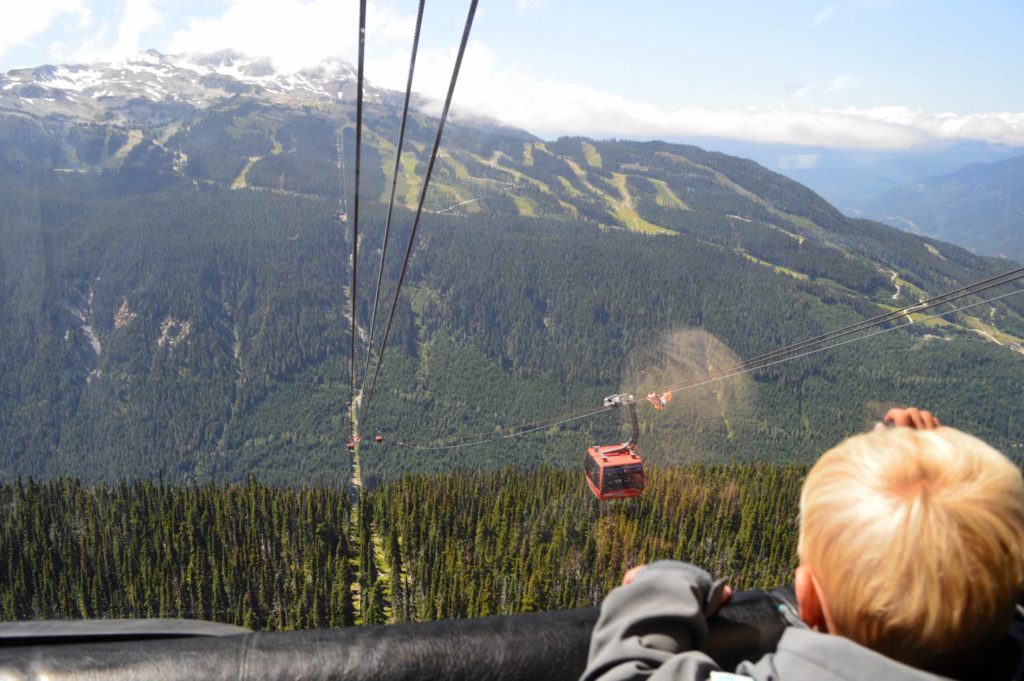 Ook in onze Canada rondreis met kinderen: de Peak 2 peak in Whistler