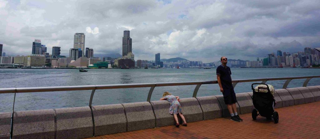 Skyline tijdens onze rondreis met kinderen door China