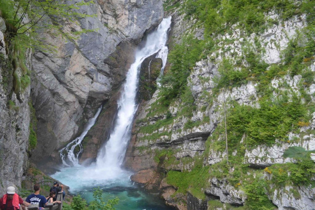 Watervallenpret bij Bohinj in Slovenië