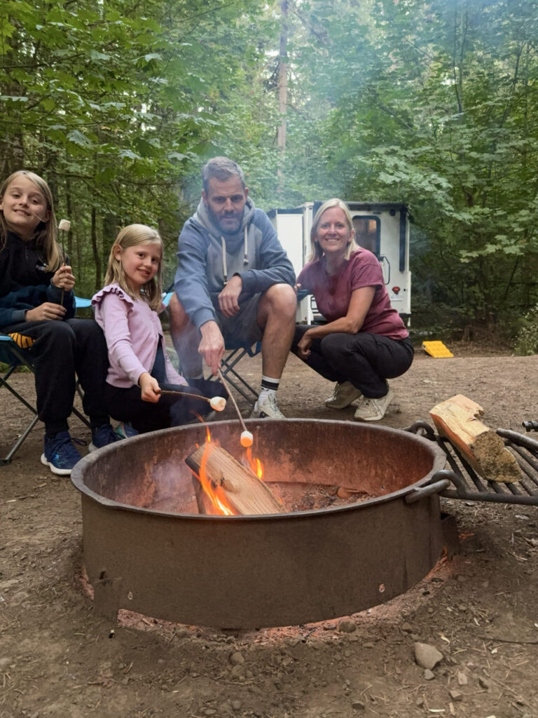 Nationale Parkenpas Amerika duurder - marshmallows op het vuur