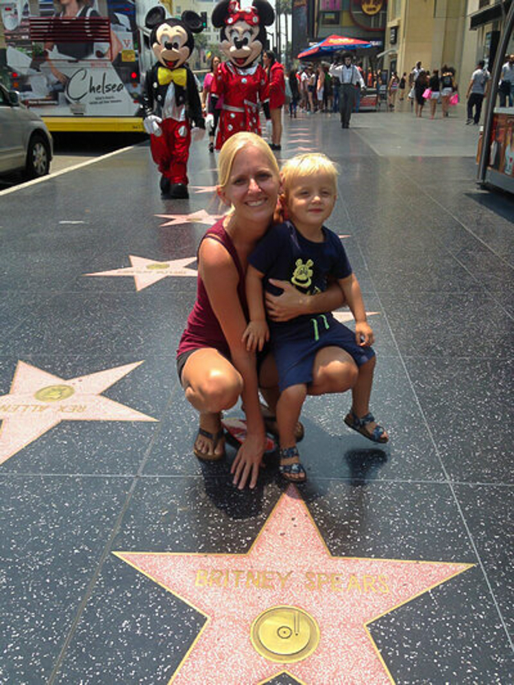 Los Angeles met kinderen: walk of fame
