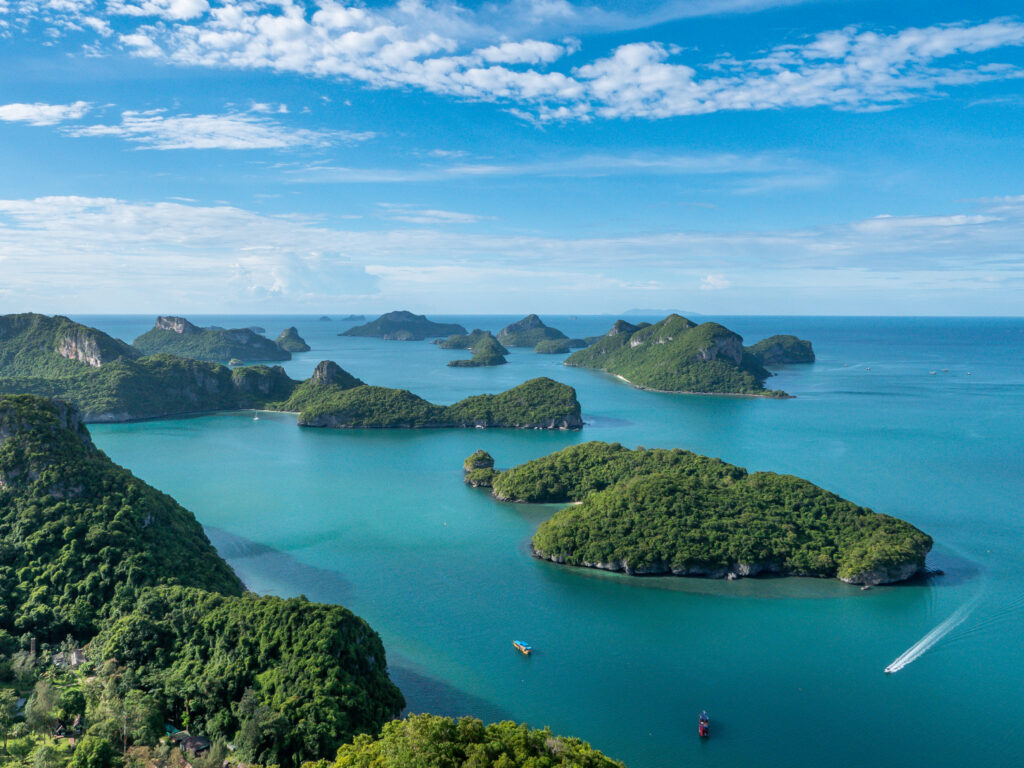 Welk eiland Thailand met kinderen: boottour naar Ang Thong National Park